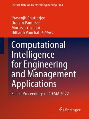 cover image of Computational Intelligence for Engineering and Management Applications
